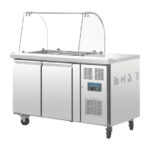 Polar Serie U 2-türige GN-Saladette mit Schutzhaube – Bild 3