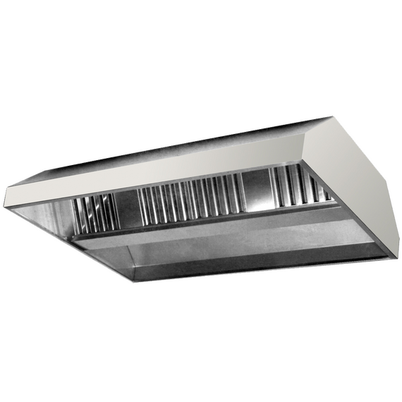 EC13.png Prismafood Zentral-Deckenhaube trapezform 120x130 ohne Motor ohne Regler – Bild 1