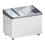 Liebherr EFI 2853 Eiscreme-Gefriertruhe mit Glasschiebedeckel und Lenkrollen