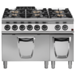 Prismafood Gasherd 6 Brenner mit Elektrobackofen