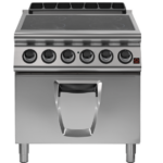 Prismafood Elektroherd Glaskeramik mit 4 Kochzonen und Backofen