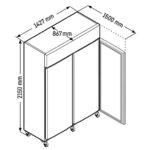 Liebherr FFPSvg 1402 Performance Gefrierschrank GN 2/1 mit Umluftkühlung & Rollen – Bild 4