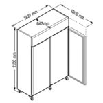 Liebherr FRPSvg 1402 Performance Kühlschrank GN 2/1 mit Umluftkühlung & Rollen – Bild 9