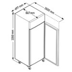 Liebherr FRPSvg 6501 Performance Kühlschrank GN 2/1 mit Umluftkühlung & Rollen – Bild 5