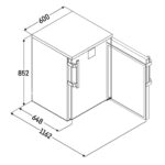 Liebherr FRTvg 1511 Performance unterbaufähiger Gewerbekühlschrank mit Glastür & Umluftkühlung, Weiß – Bild 5