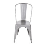 Bolero Bistro Stahl Beistellstühle Gun Metal Grau (4 Stück) – Bild 5