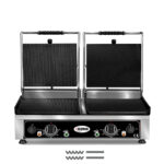 GMG Doppel-Kontaktgrill KG2735DEGG, oben Gerillt/Glatt, unten Gerillt/Glatt
