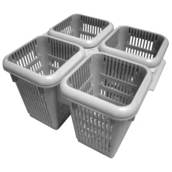 H_ww_01-246175-1_racks_b-w_cut-out_0217.jpg Hobart Besteckbox mit 4 Einsätzen passend für F504, F515, H604 – Bild 1