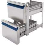 Prismafood Schubladenblock 2x 1/2 (BxTxH): 43 x 62,5 x 68,5 cm