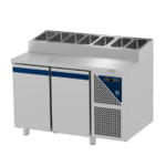 Prismafood Kühltisch 2 Türen ohne Edelstahlabdeckung Kapazität: 300 lt Temperatur: 0°C/+10°C