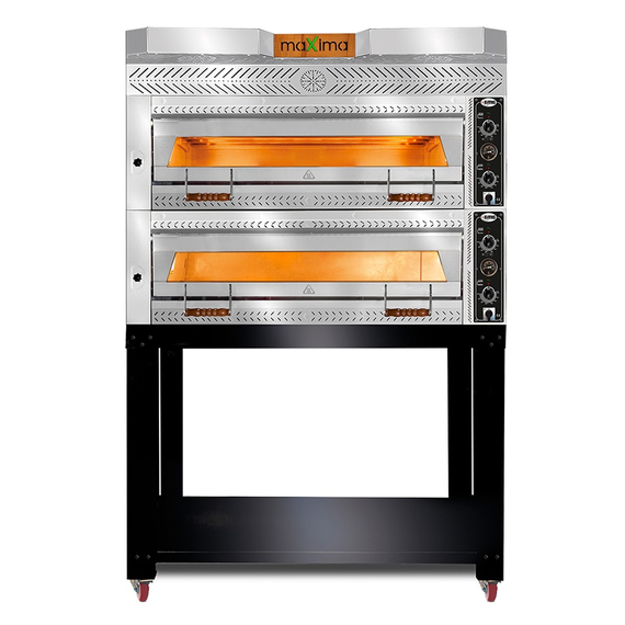 PEF_10570_V_DE.jpg GMG Maxima PEF 10570 V-DE Pizzaofen 6+6 x 35 cm Ø – Bild 1