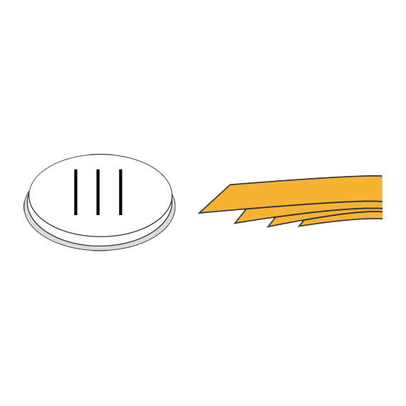 Pappardelle.png Prismafood Matrize Pappardelle Ø 5 cm – Bild 1