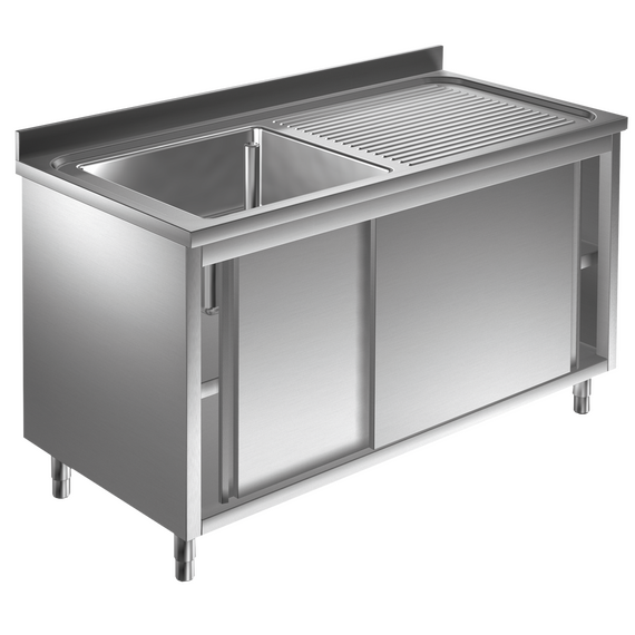 SLA1VGD.png Prismafood Spülschrank 1,0m - 1 Becken links L40xB40xT25cm STD – Bild 1