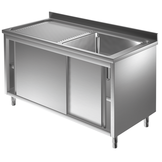 SLA1VGS_om9y-as.png Prismafood Spülschrank 1,4m - 1 Becken rechts L60xB50xT30cm STD – Bild 1