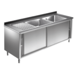 Prismafood Spülschrank 1,4m - 2 Becken rechts L40xB40xT25cm STD
