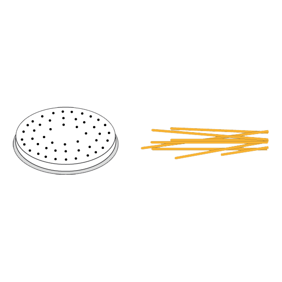Spaghetti_2oku-ca.png Prismafood Matrize Spaghetti Ø 7,8 cm – Bild 1