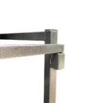 Feros Trolley Crossback/Napoleon/Tiffany - für max. 27 Hochzeitsstühle, Hammerite Silber