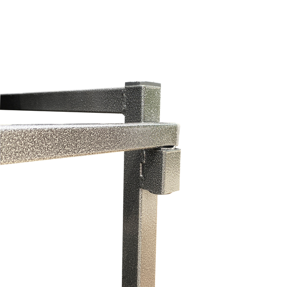 T91900_trolley_crossback-napoleon-tiffany_detail.jpg Feros Trolley Crossback/Napoleon/Tiffany - für max. 27 Hochzeitsstühle, Hammerite Silber – Bild 1