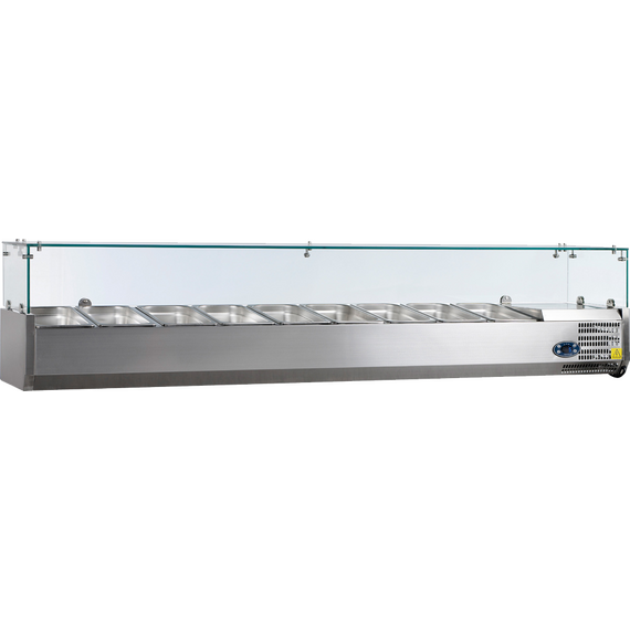 VK38-200.png Prismafood Aufsatzvitrine 2000 Behälter: 9x1/3 – Bild 1