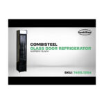 Combisteel Kühlschrank Glastür Schmall Schwarz – Bild 6