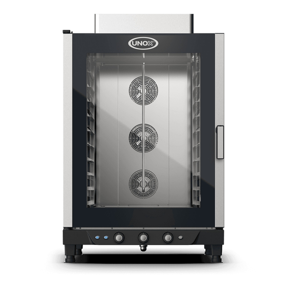 XB813G.jpg UNOX BAKERLUX LINEMISS MANUAL XB813G Professioneller Konvektomat mit Wasserdampf 10 Einschübe 600x400 Gas Türöffnung rechts – Bild 1