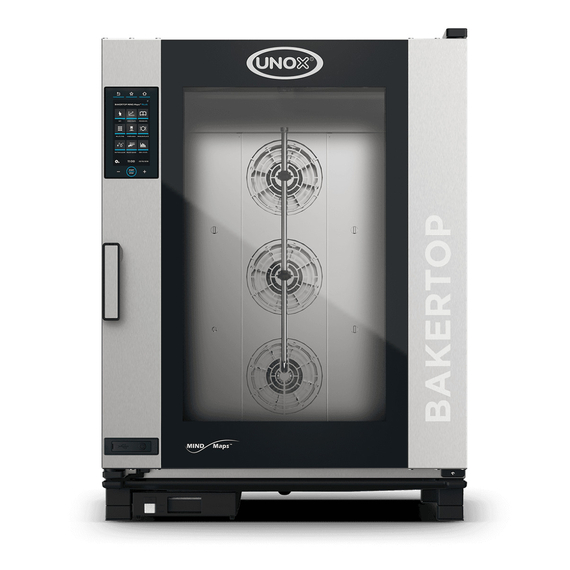 XEBC-10EU-EPLM.jpg UNOX BAKERTOP MIND.Maps PLUS XEBC-10EU-EPLM Professioneller Countertop-Ladenbackofen 10 Einschübe 600x400 Elektrisch Türöffnung links – Bild 1