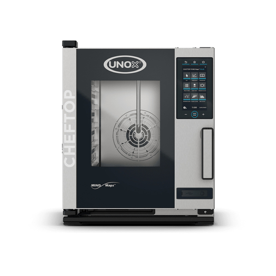 XECC-0513-EPRM.jpg UNOX CHEFTOP MIND.Maps PLUS COMPACT XECC-0513-EPRM Professioneller Countertop-Ofen 5 Einschübe GN 1/1 Elektrisch Türöffnung rechts – Bild 1