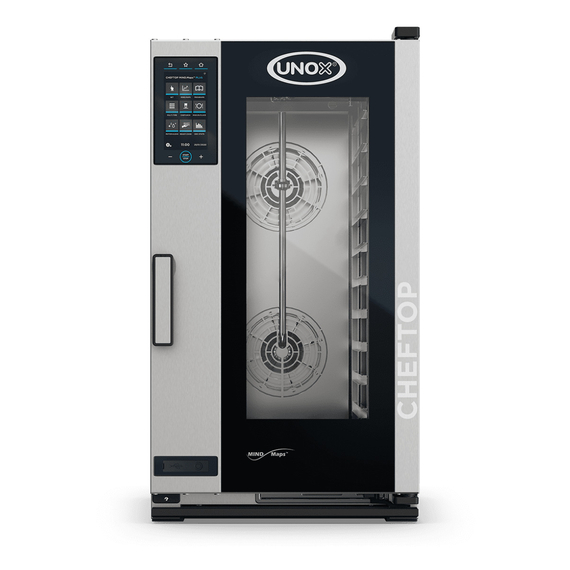 XECC-1013-EPLM.jpg UNOX CHEFTOP MIND.Maps PLUS COMPACT XECC-1013-EPLM Professioneller Countertop-Ofen 10 Einschübe GN 1/1 Elektrisch Türöffnung links – Bild 1