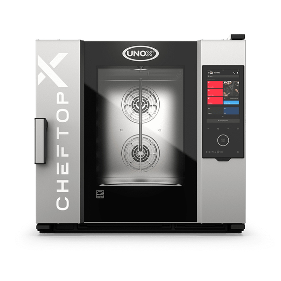 XEDA-0621-EXLS-ET.jpg UNOX CHEFTOP-X XEDA-0621-EXLS-ET Professioneller Countertop-Ofen 6 Einschübe GN 2/1 Elektrisch Türöffnung links – Bild 1
