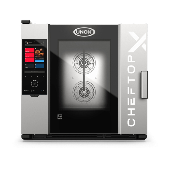 XEDA-0621-EXRS-ET.jpg UNOX CHEFTOP-X XEDA-0621-EXRS-ET Professioneller Countertop-Ofen 6 Einschübe GN 2/1 Elektrisch Türöffnung rechts – Bild 1