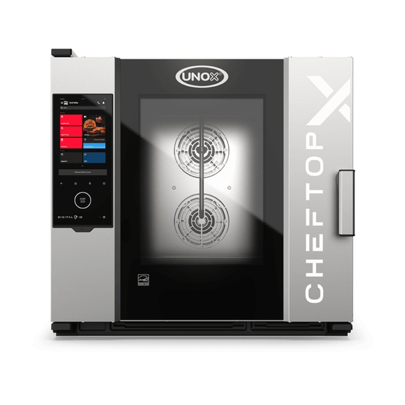 XEDA-0621-EXRS-PO.jpg UNOX CHEFTOP-X XEDA-0621-EXRS-PO Professioneller Countertop-Ofen 6 Einschübe GN 2/1 Elektrisch Türöffnung rechts – Bild 1