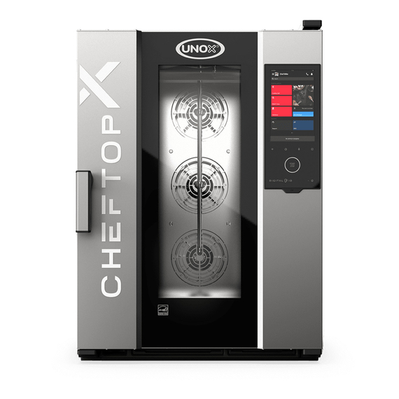 XEDA-1011-EXLS-ET.jpg UNOX CHEFTOP-X XEDA-1011-EXLS-ET Professioneller Countertop-Ofen 10 Einschübe GN 1/1 Elektrisch Türöffnung links – Bild 1
