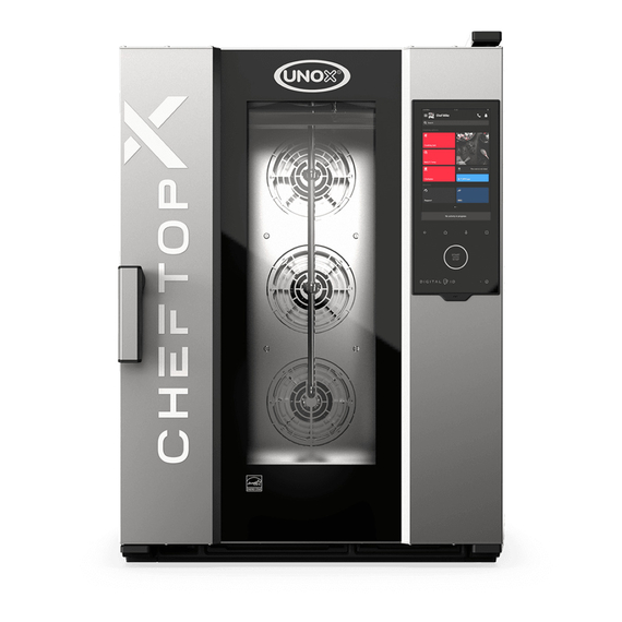 XEDA-1011-EXLS-POE.jpg UNOX CHEFTOP-X XEDA-1011-EXLS-POE Professioneller Countertop-Ofen 10 Einschübe GN 1/1 Elektrisch Türöffnung links – Bild 1