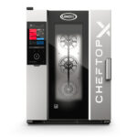 UNOX CHEFTOP-X XEDA-1011-EXRS-ET Professioneller Countertop-Ofen 10 Einschübe GN 1/1 Elektrisch Türöffnung rechts