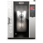 UNOX CHEFTOP-X XEDA-1021-GXLS-ET Professioneller Countertop-Ofen 10 Einschübe GN 2/1 Gas Türöffnung links