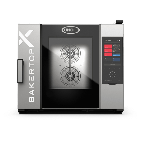 XELA-05EU-EXLS-ET.jpg UNOX BAKERTOP-X XELA-05EU-EXLS-ET Professioneller Countertop-Ladenbackofen 5 Einschübe 600x400 Elektrisch Türöffnung links – Bild 1