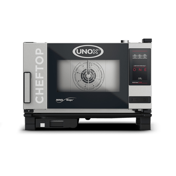 XEVC-0311-E1LM.jpg UNOX CHEFTOP MIND.Maps ONE XEVC-0311-E1LM Professioneller Countertop-Ofen 3 Einschübe GN 1/1 Elektrisch Türöffnung links – Bild 1