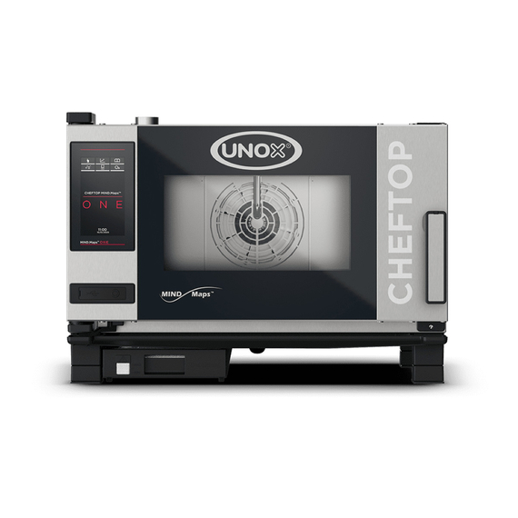 XEVC-0311-E1RM.jpg UNOX CHEFTOP MIND.Maps ONE XEVC-0311-E1RM Professioneller Countertop-Ofen 3 Einschübe GN 1/1 Elektrisch Türöffnung rechts – Bild 1