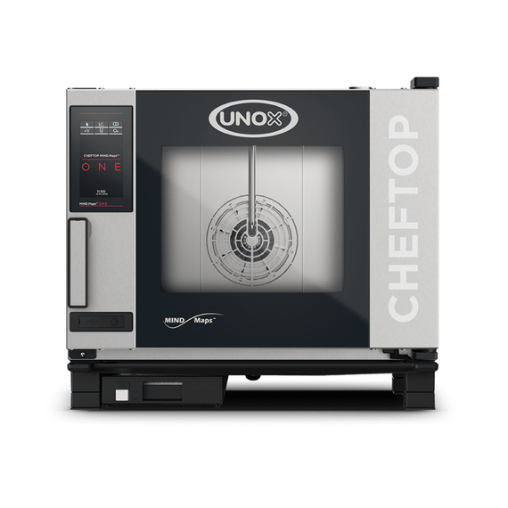 XEVC-0511-E1LM-LP.jpg UNOX CHEFTOP MIND.Maps ONE XEVC-0511-E1LM-LP Professioneller Countertop-Ofen 5 Einschübe GN 1/1 Elektrisch Türöffnung links – Bild 1