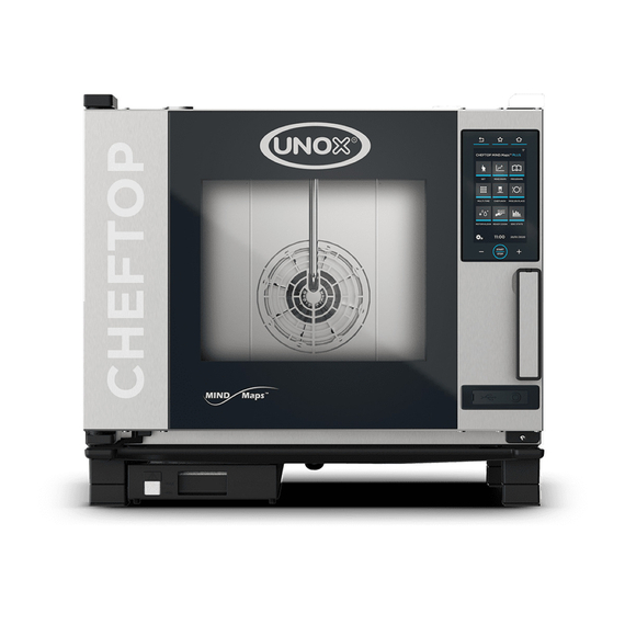 XEVC-0511-EPRM.jpg UNOX CHEFTOP MIND.Maps PLUS XEVC-0511-EPRM Professioneller Countertop-Ofen 5 Einschübe GN 1/1 Elektrisch Türöffnung rechts – Bild 1
