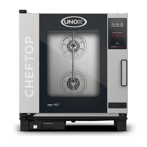 XEVC-0711-E1RM.jpg UNOX CHEFTOP MIND.Maps ONE XEVC-0711-E1RM Professioneller Countertop-Ofen 7 Einschübe GN 1/1 Elektrisch Türöffnung rechts – Bild 1
