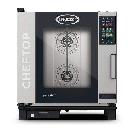 XEVC-0711-EPRM-MS.jpg UNOX CHEFTOP MIND.Maps PLUS XEVC-0711-EPRM-MS Professioneller Countertop-Ofen 7 Einschübe GN 1/1 Elektrisch Türöffnung rechts – Bild 1