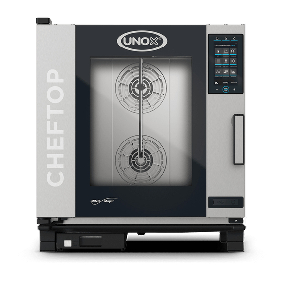 XEVC-0711-EPRM.jpg UNOX CHEFTOP MIND.Maps PLUS XEVC-0711-EPRM Professioneller Countertop-Ofen 7 Einschübe GN 1/1 Elektrisch Türöffnung rechts – Bild 1