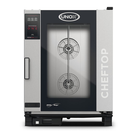 XEVC-1011-E1LM.jpg UNOX CHEFTOP MIND.Maps ONE XEVC-1011-E1LM Professioneller Countertop-Ofen 10 Einschübe GN 1/1 Elektrisch Türöffnung links – Bild 1