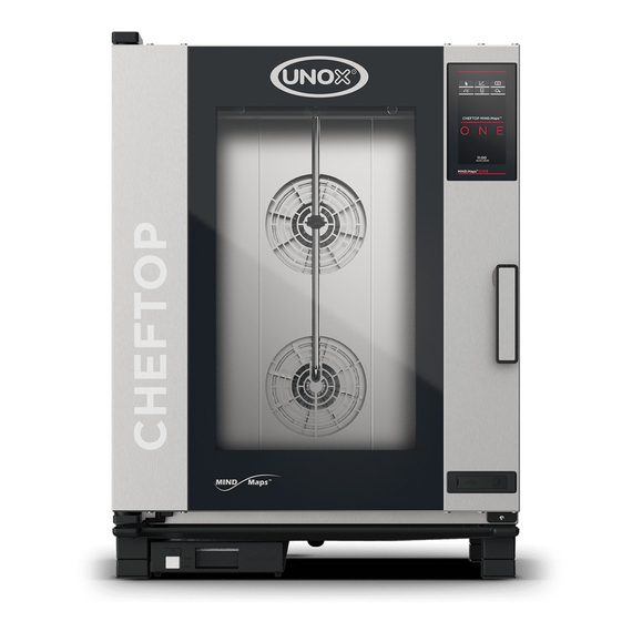 XEVC-1011-E1RM.jpg UNOX CHEFTOP MIND.Maps ONE XEVC-1011-E1RM Professioneller Countertop-Ofen 10 Einschübe GN 1/1 Elektrisch Türöffnung rechts – Bild 1