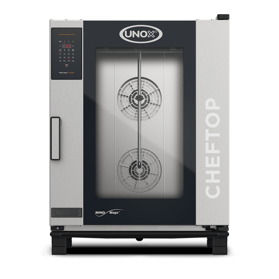 XEVC-1011-EZLM.jpg UNOX CHEFTOP MIND.Maps ZERO XEVC-1011-EZLM Professioneller Konvektomat mit Wasserdampf 10 Einschübe GN 1/1 Elektrisch Türöffnung links – Bild 1