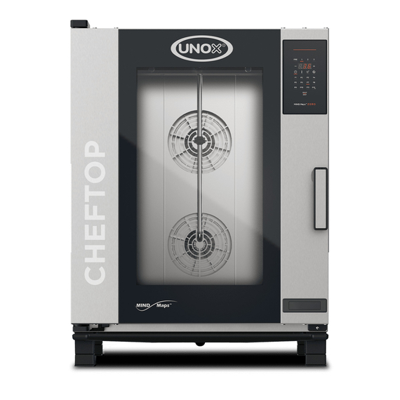 XEVC-1011-EZRM.jpg UNOX CHEFTOP MIND.Maps ZERO XEVC-1011-EZRM Professioneller Konvektomat mit Wasserdampf 10 Einschübe GN 1/1 Elektrisch Türöffnung rechts – Bild 1