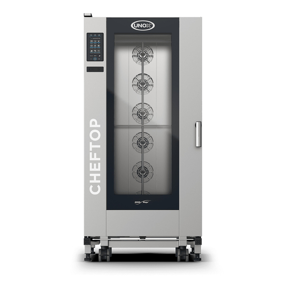 XEVL-2021-YPRS.jpg UNOX CHEFTOP MIND.Maps BIG PLUS XEVL-2021-YPRS Professioneller Trolley-Ofen 20 Einschübe GN 2/1 Elektrisch Türöffnung rechts – Bild 1