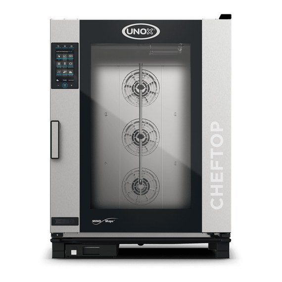 XMVC-1021-HPLM.jpg UNOX CHEFTOP MIND.Maps PLUS XMVC-1021-HPLM Professioneller Countertop-Ofen 10 Einschübe GN 2/1 Elektrisch Türöffnung links – Bild 1