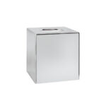 Aliseo Cube - Kosmetiktuchspender, Würfelform, Kunststoff, chrom